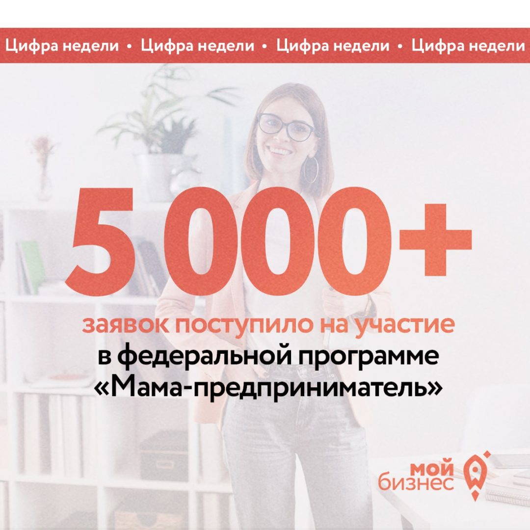 Более 5 000 заявок уже поступило на участие в федеральной программе «Мама-предприниматель»