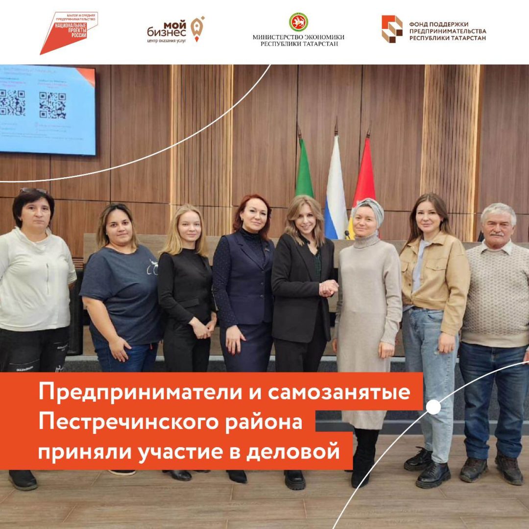 Предприниматели и самозанятые Пестречинского района приняли участие в деловой встрече по господдержке.