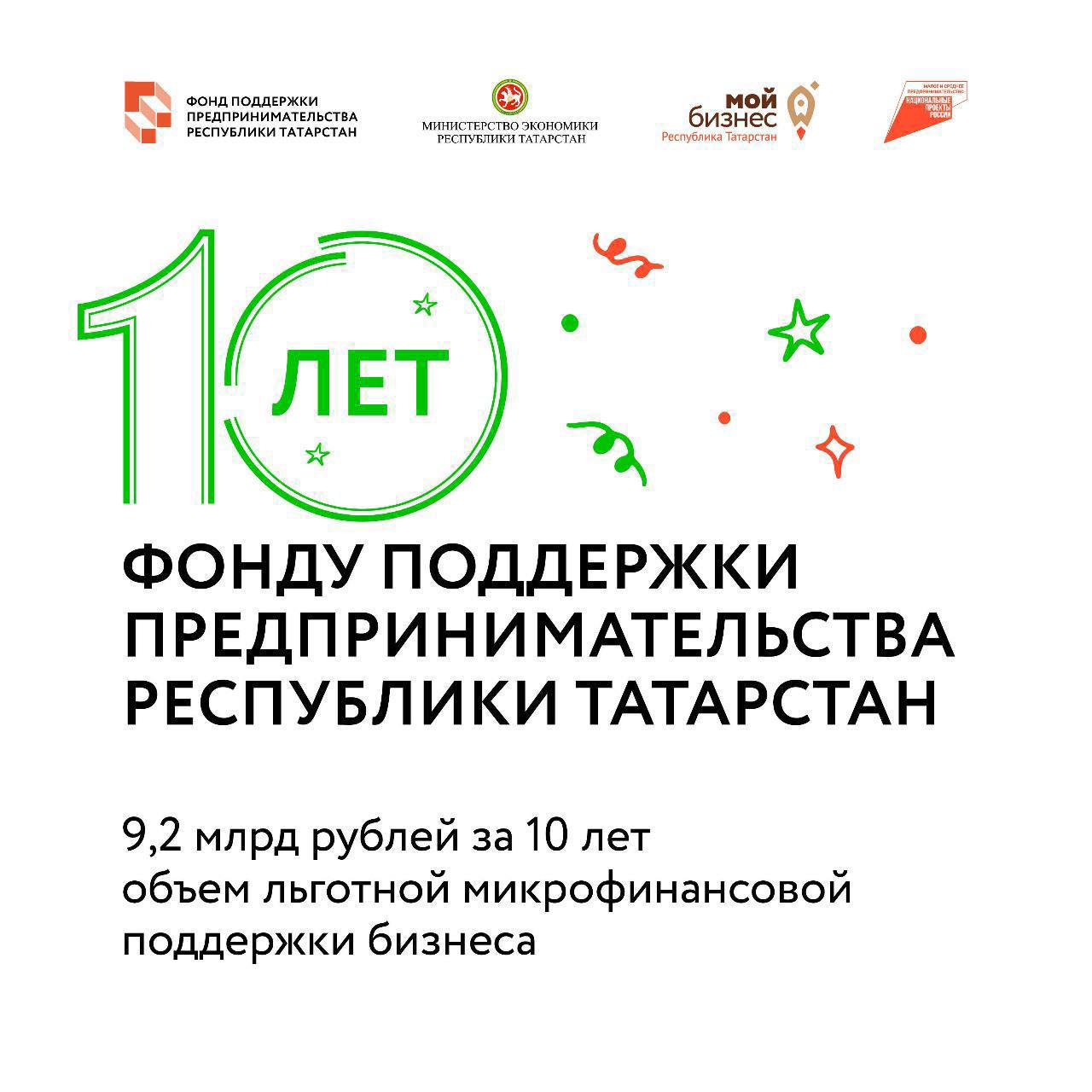 Объем льготной микрофинансовой поддержки бизнеса в Татарстане за 10 лет превысил 9,2 млрд рублей